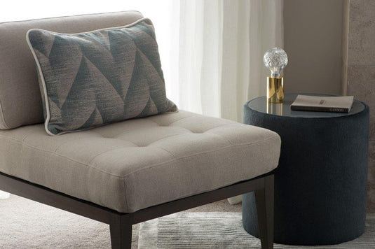 Our chairs are made-to-order in the fabric of your choice